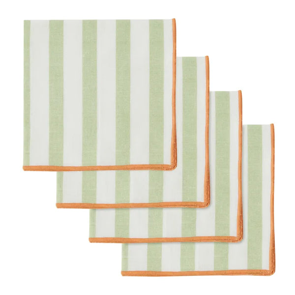 LUNA S/4 COTT NAPKINS PIST/PAPAYA