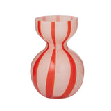 BOBBI GLASS VASE PINK/RED