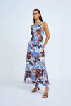 OPHELIA FLORAL BIAS MIDI DRESS