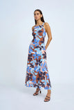 OPHELIA FLORAL BIAS MIDI DRESS