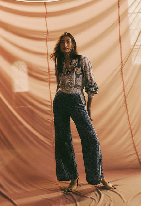 Transcendence Rose Lace Tailored Pants