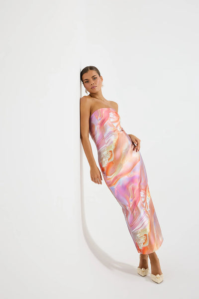 SIREN STRAPLESS MIDI