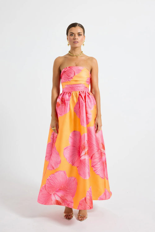 KALANI STRAPLESS MIDI