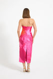 Thea Fitted Midi : Pink Camellia