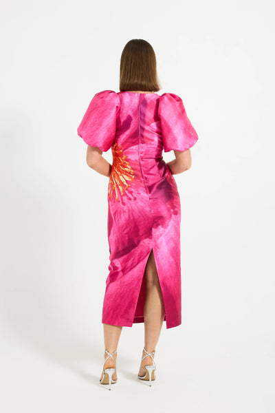 Thea Sleeve Midi : Pink Camellia