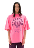 OVERLAND TEE IN BRIGHT PINK