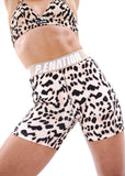 PURSUIT BIKE SHORT IN LEOPARD PRINT