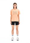 HEADS UP TEE IN CANTALOUPE