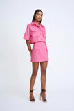 PINK SALT POCKET CROP SHIRT - PINK SALT