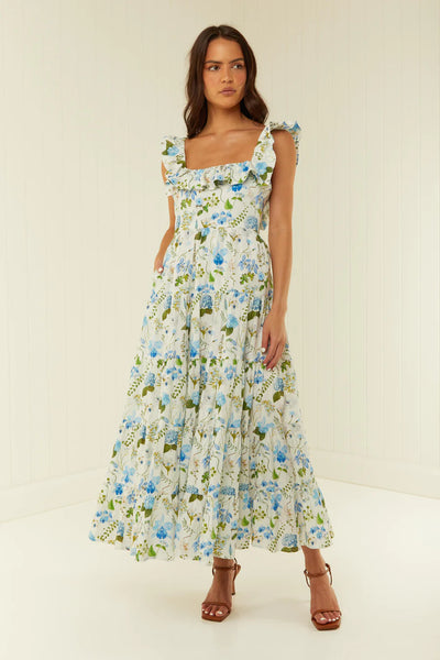 LEON DRESS- BLUE ORCHID