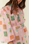 NODDY DRESS- PINK EMBLEM