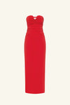 Campbell Strapless U Wire Maxi Dress - Goji