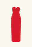 Campbell Strapless U Wire Maxi Dress - Goji