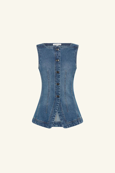 Raquel Vest - Vintage Blue