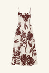Emmett Square Neck Panelled Midi Dress