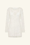 Opaline Sheer Pearl Mini Dress