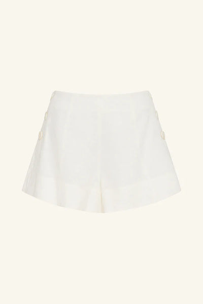 Wellington Button Up Short - Ivory