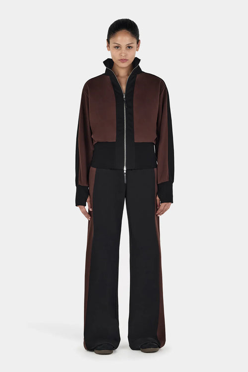 REYNOLDS TRACKPANT BLACK CHOC 2-TONE