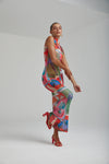 MESH MAXI DRESS - ROYAL MONTAGE