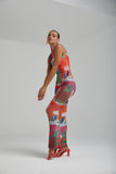MESH MAXI DRESS - ROYAL MONTAGE