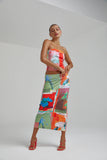 MIDI SKIRT - ROYAL MONTAGE