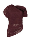 Marcel Top- Mulberry Jacquard