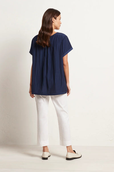 CROPPED PANT- FRENCH NAVY