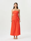 Rene Tie Dress- Poppy