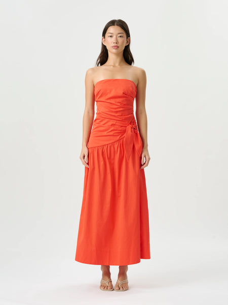 Rene Tie Dress- Poppy