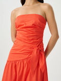 Rene Tie Dress- Poppy