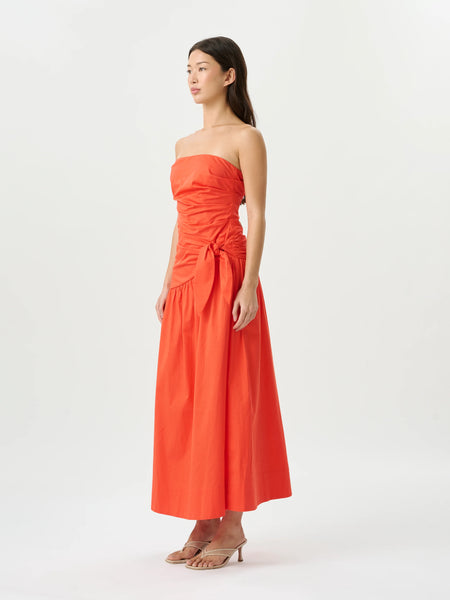 Rene Tie Dress- Poppy