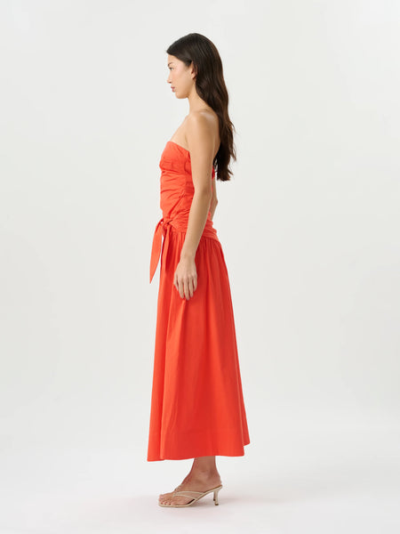 Rene Tie Dress- Poppy