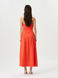 Rene Tie Dress- Poppy