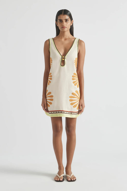 DÉJÀ VU V-NECK MINI DRESS