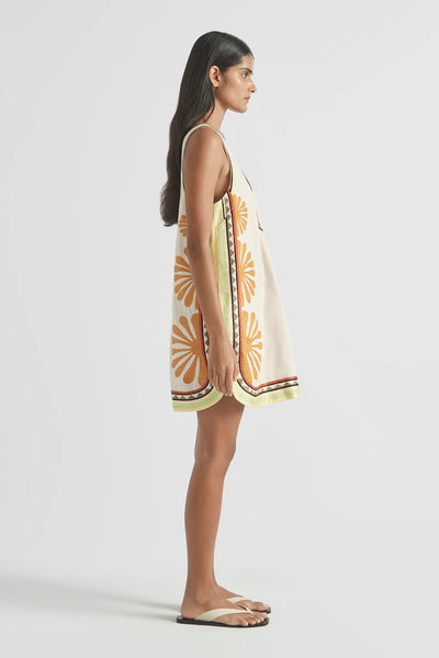 DÉJÀ VU V-NECK MINI DRESS