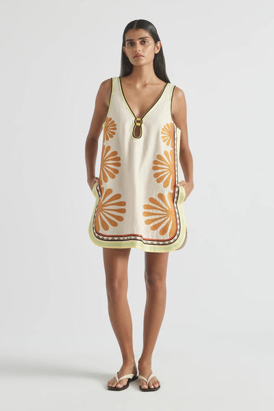 DÉJÀ VU V-NECK MINI DRESS