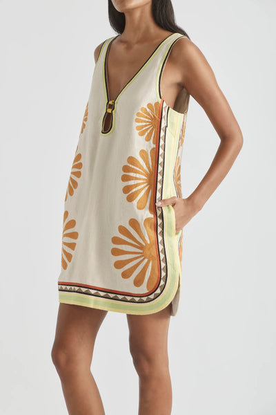 DÉJÀ VU V-NECK MINI DRESS