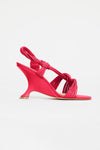 IVERLY KNOT WEDGE- POMEGRANATE