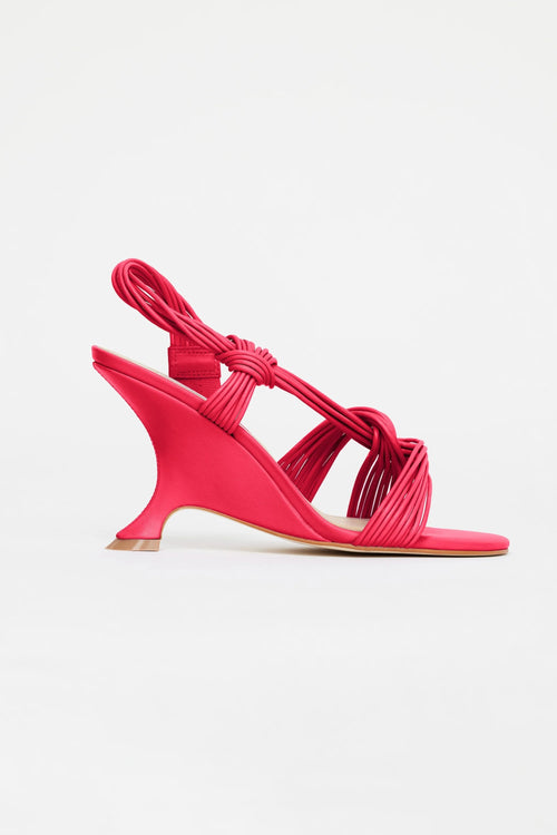 IVERLY KNOT WEDGE- POMEGRANATE