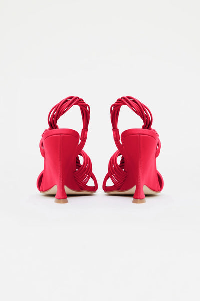 IVERLY KNOT WEDGE- POMEGRANATE
