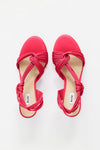 IVERLY KNOT WEDGE- POMEGRANATE