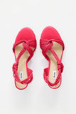 IVERLY KNOT WEDGE- POMEGRANATE