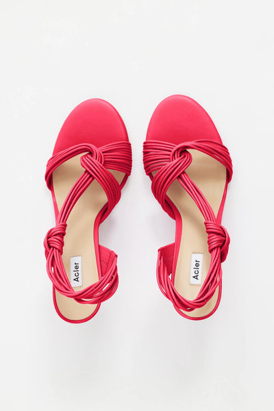 IVERLY KNOT WEDGE- POMEGRANATE