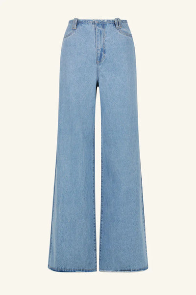 Stella Wide Leg Jean - Mid Blue