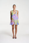 V - NECK SHIFT DRESS - BANANAS