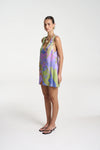 V - NECK SHIFT DRESS - BANANAS