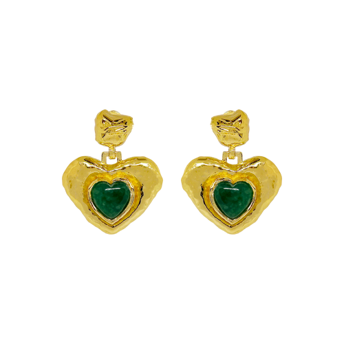 SURI EARRINGS | GREEN AVENTURINE