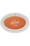 Social Ceramic Oval Large Platter 45.5x33cm