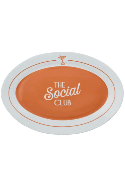 Social Ceramic Oval Large Platter 45.5x33cm
