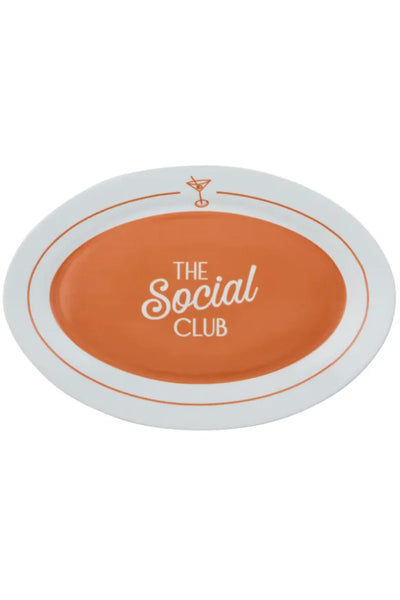 Social Ceramic Oval Large Platter 45.5x33cm